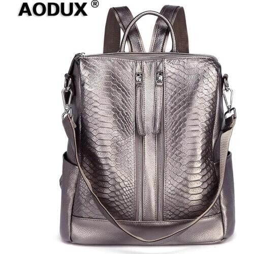 Women's Leather Backpacks AODUX China