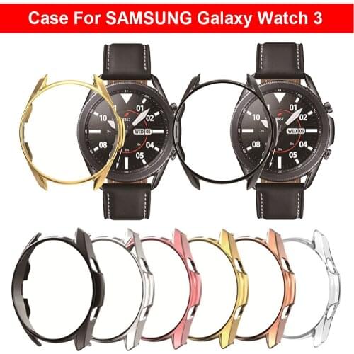 Bumper Case For Samsung Galaxy Watch 3 45 41mm Watch Cover Hard PC Protective Case Hollow Frame Shell