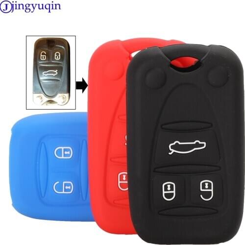 3 buttons Silicone car key case cover shell holder for ALFA romeo 159 giulietta Brera 156 A159 Q4 GT 946 Spider car accessories