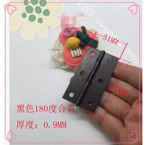 Black 2 inch wooden wardrobe bookcase door hinge antique furniture small hinge box iron box hinge 180 degree