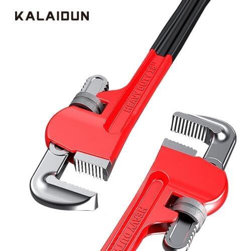 KALAIDUN Plumbing Pliers Large Opening Wrench Universal Adjustable Water Pipe Clamp Pliers Heavy Duty Hand Tools For Plumber