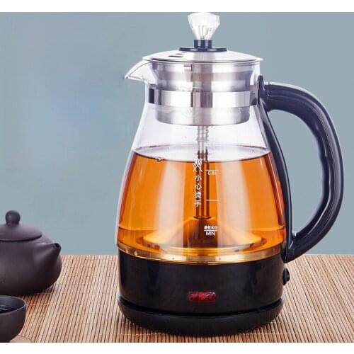 Chinese Teapot Glass Flower Small Electric Tea Kettle Jasmine Teapots Samovar Coffee Tetera Ceramica Kitchen Supplies EH60TP