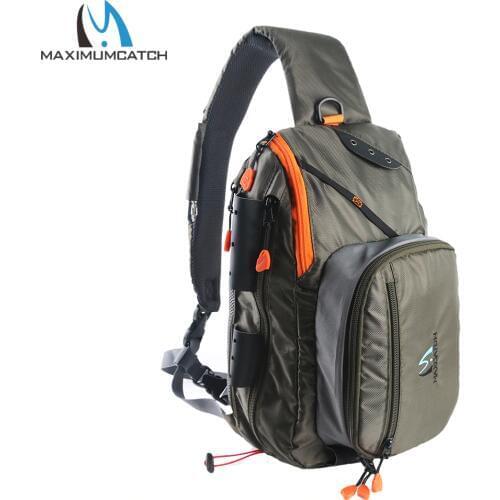 Maxcatch FCO Fishing Sling Back Pack Outdoorsport Fly Fishing Sling Bag With Fly Patch