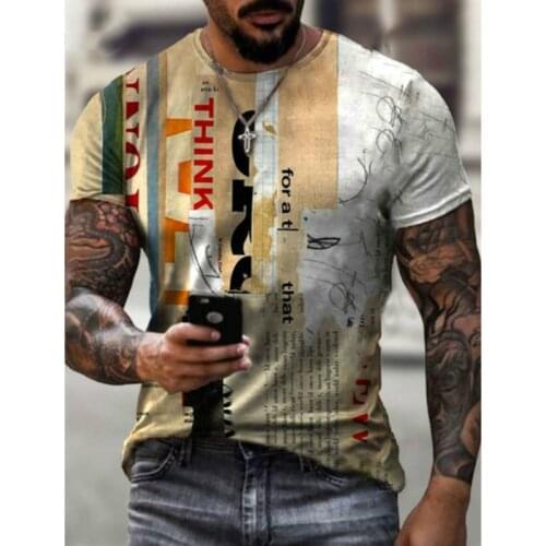 2021 Summer Mens T-Shirt European And American Street Fashion Poker K 3D Clothes Loose Large Size Quick-Drying T-Shirt 6XL