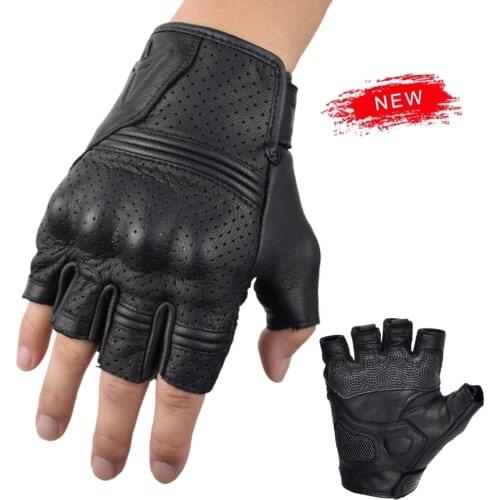 Half-Finger Motorcycle Gloves Men Touch Screen Breathable Motorbike Riding Moto Protective Gear Motocross MTB Gloves Summer