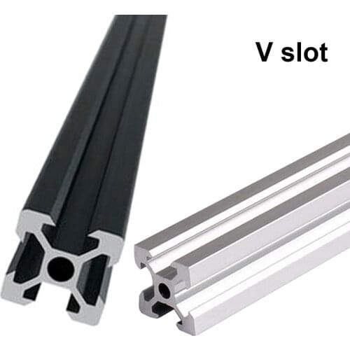 Industrial European Standard 3D Printer Frame Silver Oxide Anodized V Slot Linear Rail Aluminum Extrusion Profile 2020 Series