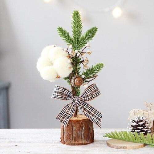 Christmas Decoration Mini Christmas Tree Artificial Beautiful Miniature Christmas Decorative For Home Kitchen Desktop Home Decor