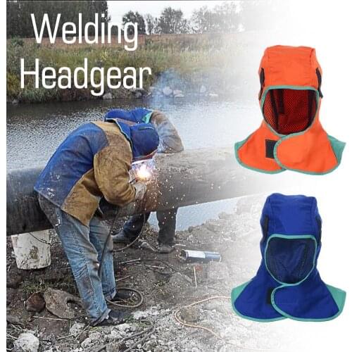 Welding Helmet Hat Headgear Washable Head Protection Hood For Welder Flame Retardant Helmet Fireproof Welding Soldering Cap Hat