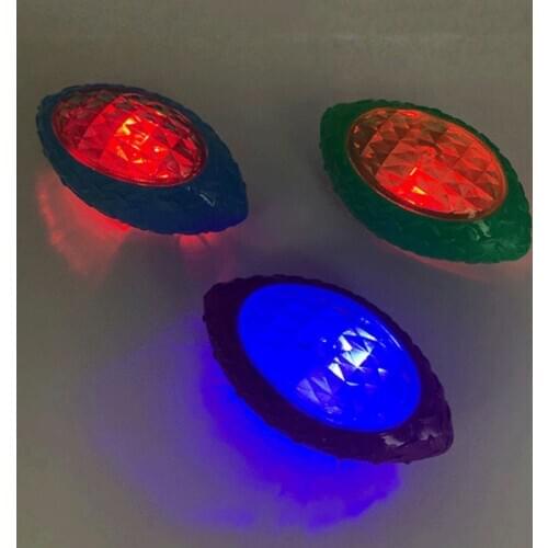 Dog Puppy Toy Rubber Rugby Shape LED Light Sound Bouncy Ball Tooth Cleaning Chew Molar Interactive Training Toy Pet Supplies C42