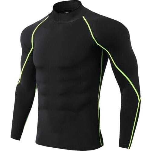 Sport T Shirt Men for Men Bodybuilding Shirt Plain Color Thermo Shirt Quick Dry Compressed Underwear Clothes Men