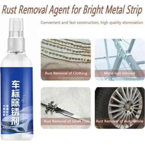 60ML Car Rust Remover Agent Rust Inhibitor Vehicle Chrome Rust Remover Derusting Spray Car Maintenance Cleaning Rust Remover