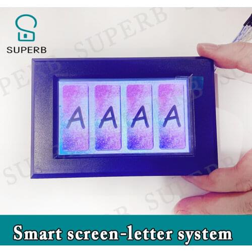 Takagism real life escape room prop alphabet letter system smart screen find code unlock adventurer game puzzle device Superb ES
