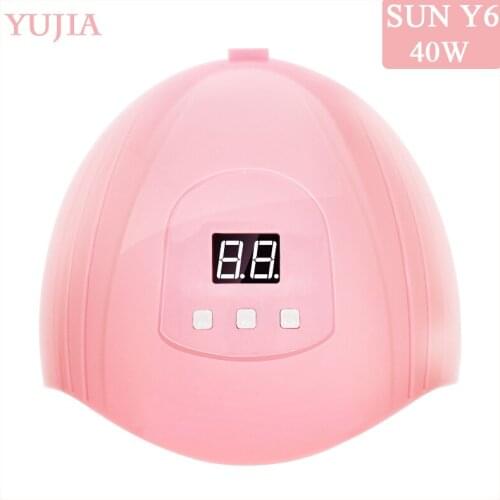YUJIA NEW 40W SUN Y6 I Manicure UV Lamp Used For Drying Nail Gel Ice Oil 20PCS/ LED Automatic Sensor 30s/ 60s /99s Tool