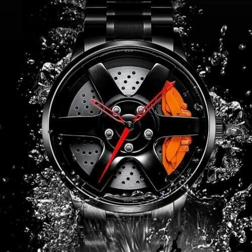 NIBOSI Custom Design Unique 2020 Sport Men Watch Car Wheel Rim Hub Watches Men Super Men Watch Quartz Stainless Steel Waterproof
