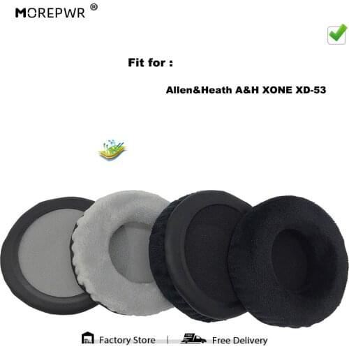 Replacement Ear Pads for Allen&Heath A&H XONE XD-53 XD53 Headset Parts Leather Cushion Velvet Earmuff Earphone Sleeve Cover