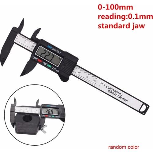 Factory-outlet! 0-150mm/6" Carbon Fiber Digital Caliper electroic Vernier Caliper Micrometer thickness gauge