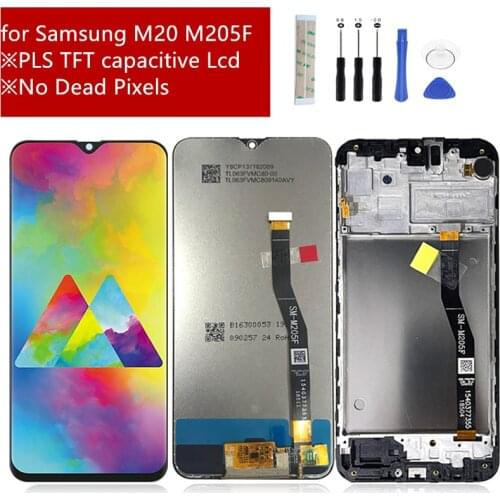 For Samsung Galaxy M20 2019 SM-M205 M205F LCD Display Touch Screen Digitizer Assembly Replacement 100% Tested M20 lcd 6.3"