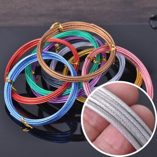 1 Roll 12Gauge 2mm 2Meters Carved Aluminum Metal Craft Wire Beads Jewelry Making