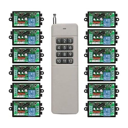 3000M Long Range AC220V 1CH RF Wireless Remote Control Relay Switch light /lamp/ window/Garage Doors shutters projection screen