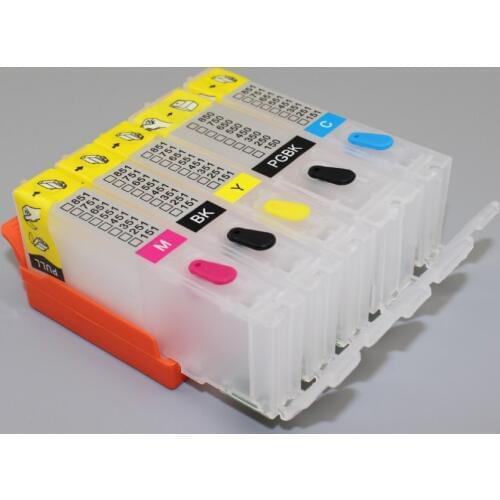 XIMO 5 Pack pgi-150 cli-151 empty refillable ink cartridges with chip ,6 sets 1 lot,free shipping