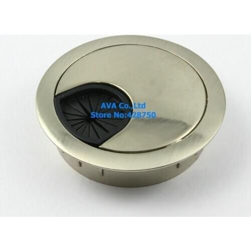 50 Pieces METAL COMPUTER DESK TABLE CABLE GROMMET HOLE COVER WIRE GROMMET / 50mm