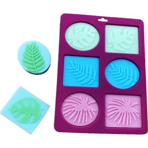6 Cavity Silicone Mold For Making Soaps 3D Oval Soap Mold Rectangle DIY Handmade Soap Form Tray Mould