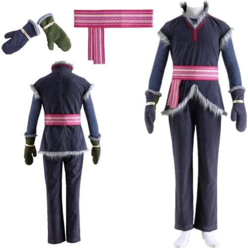 Frozen Cosplay Kristoff Cosplay Farmers clothes Costume Halloween