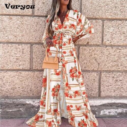 BISHAN Summer Dresses With A Slit