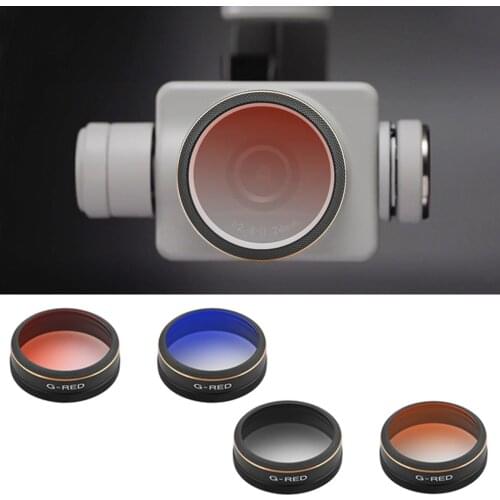 BRDRC Portable Multi-Layer Coating Gimbal Camera Graduated Color Lens Filter Protector for DJI Phantom 4 Pro Drone Accessories