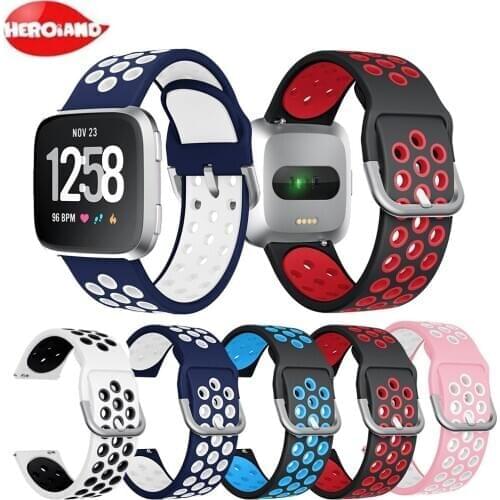 For Fitbit Versa 2 Band Silicone Watch Wristbands Straps Replacement WatchBand For Versa Lite Smart Watch Bracelet Accessories