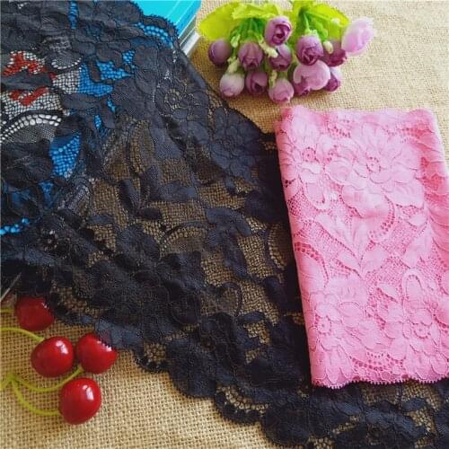 E2819 Wide 18.5CM Soft Elastic Lace Can Be Used For Garment Decoration Curtain Accessories Handicraft