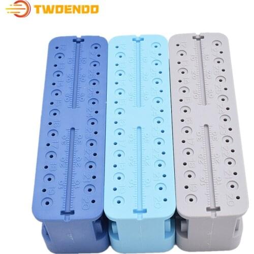 Dental Measurement Endo Block Autoclavable Endo Holder Disinfection Box for Endo Files Dentist Material