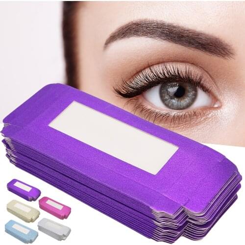 Hot-Selling 20 Pcs / Set Eyelash Packaging Display Box Portable Lashes Holographic Rectangle Eyelash Lashes Exquisite Boxes