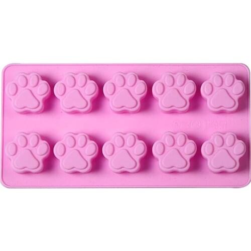 K3ND "Paw Print" Silicone Baking & Craft Mold for Dog Biscuits Resin and Soap