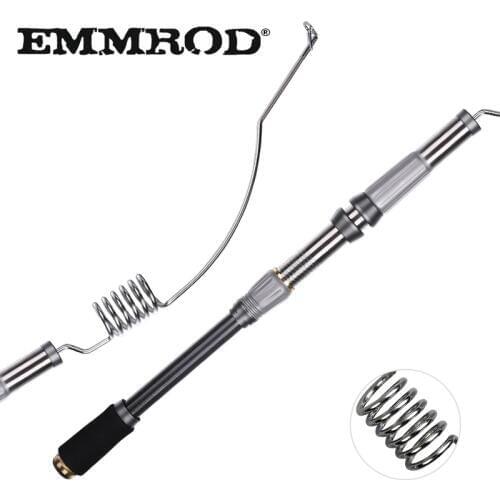 Casting Rod EMMROD Stainless Steel Portable Bait Casting Fishing Rod 72cm Telescopic Fishing Rod Rock Fishing Rod GSQ