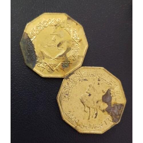 Libyan quarter dinar 29mm Africa Coins Old Original Infrequent Coin Commemorative Edition 100% Real Random Year