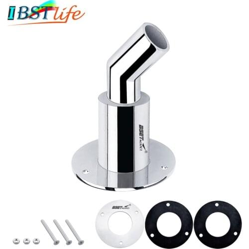 Boat Stainless Steel 316 Thru Hull Tube Pipe Socket Marine Hardware Corrosion Resistance for 22mm 24mm inner diameter Pipe