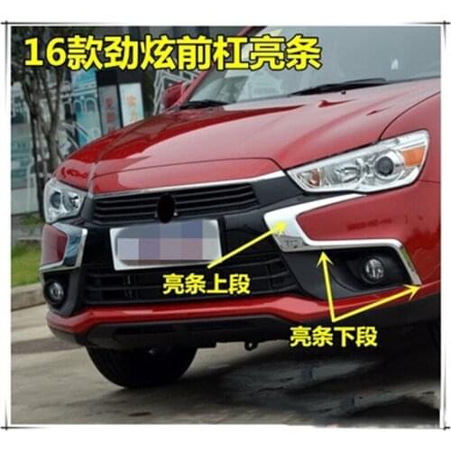 Car Styling high quality ABS Chrome car front bumper bar trim fit for Mitsubishi ASX 2016 2017 2018 Car accessories