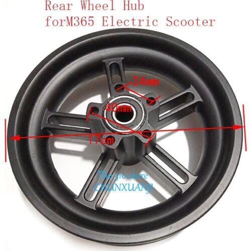 Electric Scooter Wheel Hub Aluminum Rear Wheel Hub with Original Axle for Xiaomi M365 Scooter Parts lightning shipment