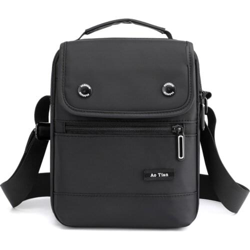 Crossbody Bag For Mens Bag 2021 Casual Nylon Shoulder Bag Waterproof Small Solid Color Zipper Travel Men Handbags Sac A Main