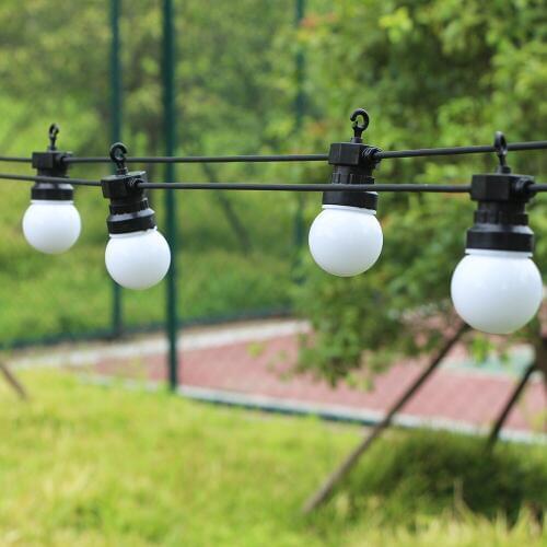 110/220v Led String Light With 20 Milky Bulbs Fairy Lights Waterproof For Home Outdoor Garden Party Wedding Holiday Light Decor