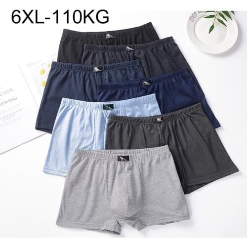 6Pcs/lot 6XL5XL XXXXL Plus Size Mens Boxer Men Shorts Oversize Men Underwear Men Underwear Cotton Male Underwear Mens Underwear