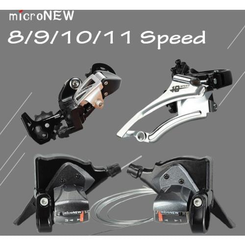 Bicycle Derailleur Front & Rear Derailleur & Shift Lever 8/9/10/11 Speed 24 27 30 33 Speed MTB Mountain Bike Shifter Microshift