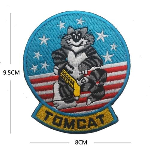 F-14 TOMCAT NAVY PATCH MILITARY TOMCAT US Fighter Squadron Jacket Shoulder Patch Badge