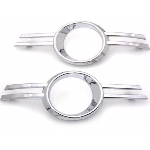 1 Pair Car-Styling Chrome Fog Light Fog Lamp Cover For Mercedes Benz C-Class W204 C200 2007-2011