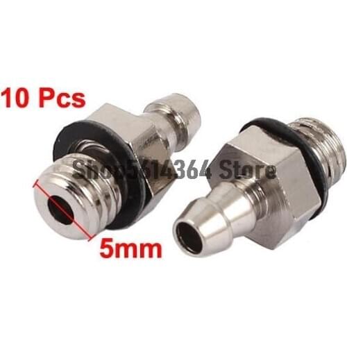 10 Pcs M5 Male Thread to 3.5mm Pneumatic Tube Hose Mini Barb Fittings