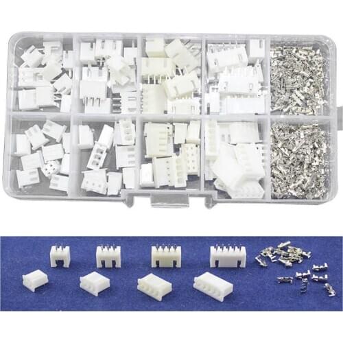 40 sets Kit in box 2p 3p 4p 5 pin 2.54mm Pitch Terminal / Housing / Pin Header Connector Wire Connectors Adaptor XH Kits