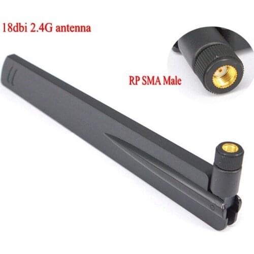 5 piece 18 dbi 2.4Ghz WIFI Antenna RP SMA Male Universal Antennas Amplifier WLAN Router Antenne Connector Booster