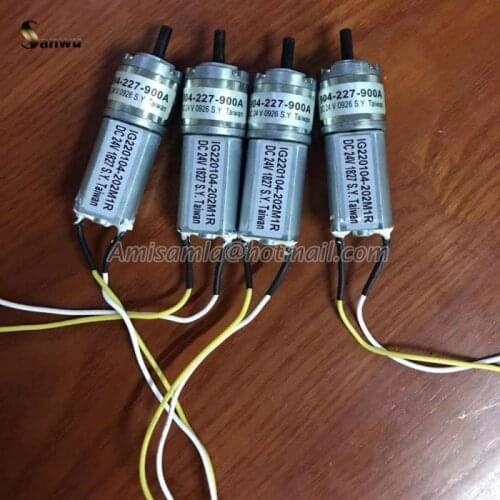 Free shipping 1 Uint 904-227-900A 1G220104-202m1r dc 24v Sakurai Oliver 466SDC printing press import Ink key motor high quality