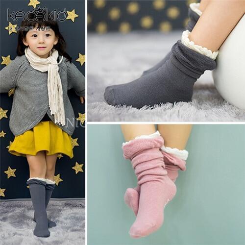KACAKID Fashion Children Girl High Socks Patch Color Kids Children Girl Socks Lovely Cotton Baby Children Girl High Socks Ka1045
